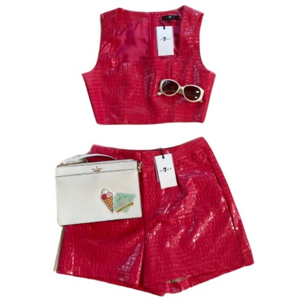 7 For All Mankind Short & Top Set